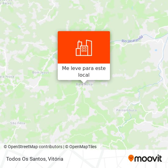 Todos Os Santos mapa