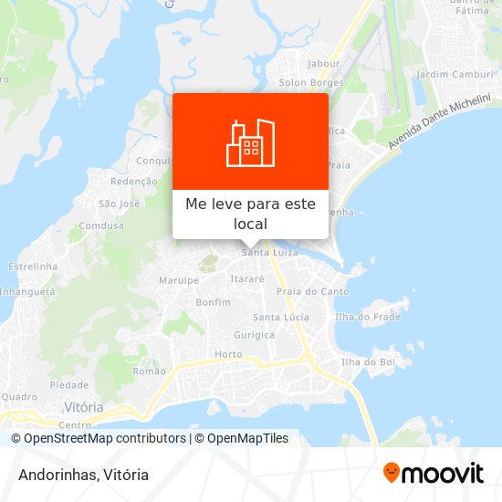 Andorinhas mapa