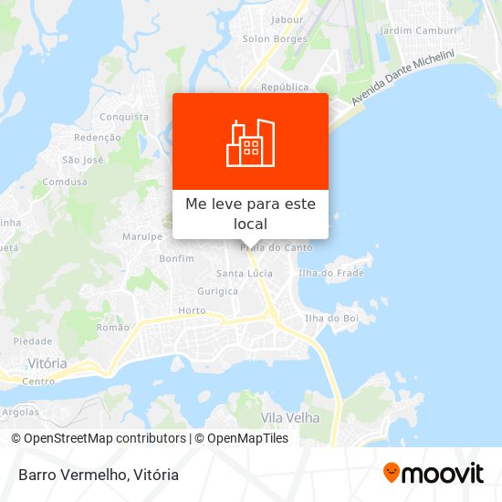Barro Vermelho mapa