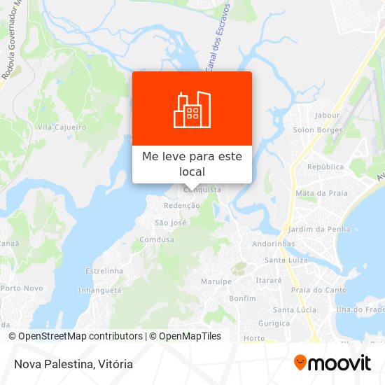 Nova Palestina mapa