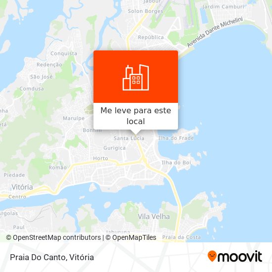 Praia Do Canto mapa