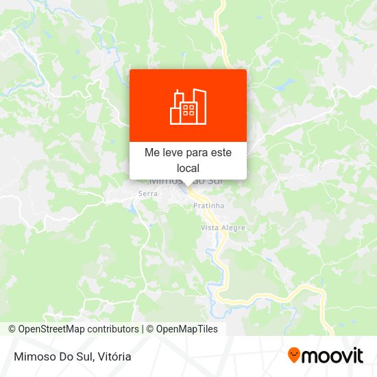 Mimoso Do Sul mapa
