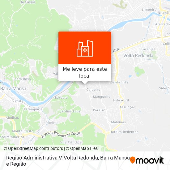 Regiao Administrativa V mapa