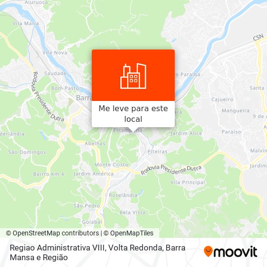 Regiao Administrativa VIII mapa