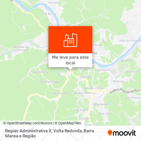 Regiao Administrativa X mapa