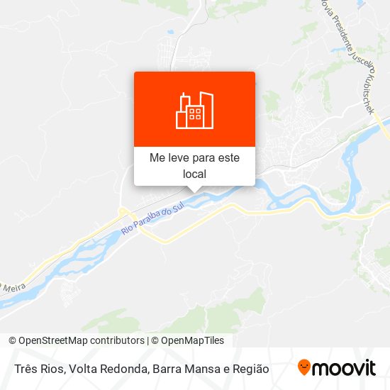 Três Rios mapa