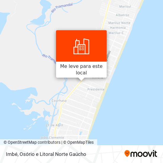 Imbé mapa