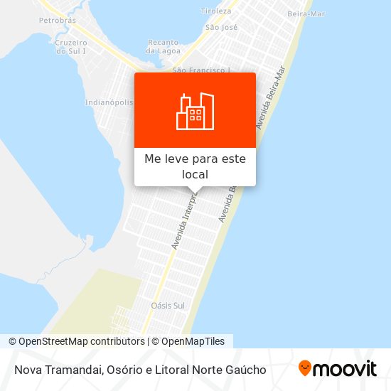 Nova Tramandai mapa