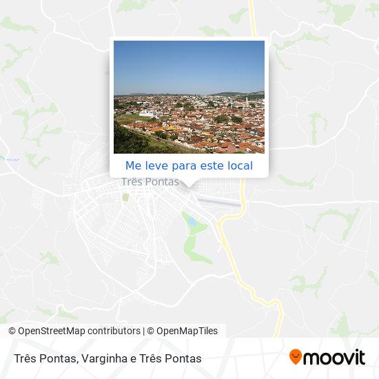 Três Pontas mapa