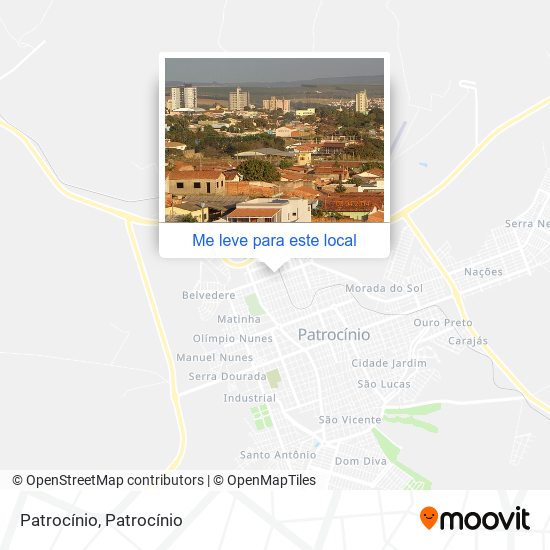 Patrocínio mapa