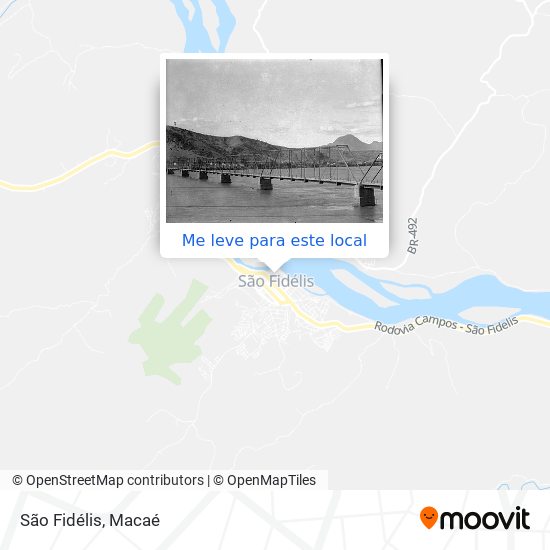 São Fidélis mapa