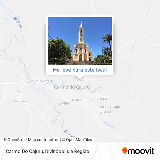 Carmo Do Cajuru mapa