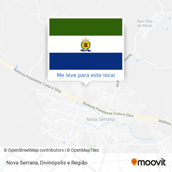 Nova Serrana mapa