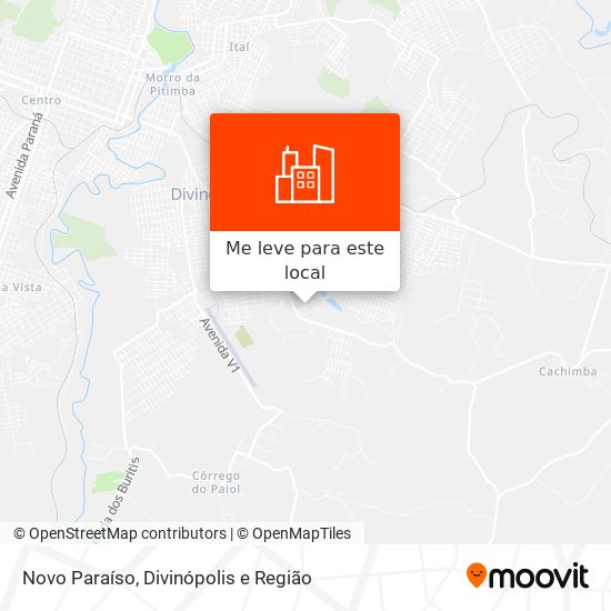 Novo Paraíso mapa