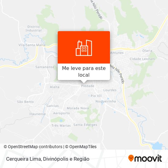 Cerqueira Lima mapa