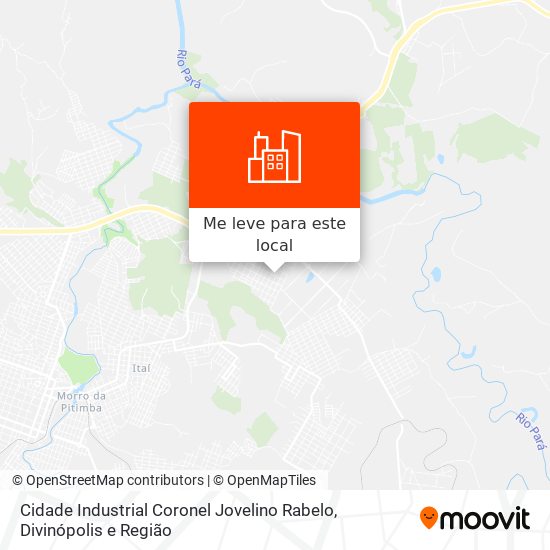 Cidade Industrial Coronel Jovelino Rabelo mapa