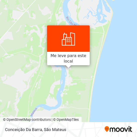 Conceição Da Barra mapa