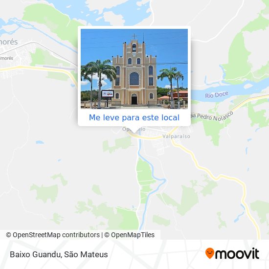 Baixo Guandu mapa