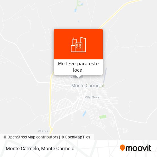 Monte Carmelo mapa