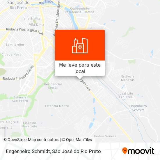 Engenheiro Schmidt mapa