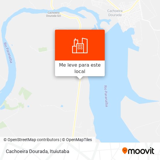 Cachoeira Dourada mapa