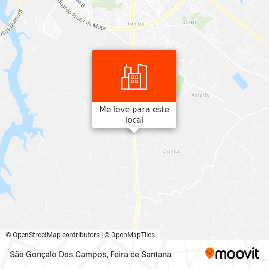 São Gonçalo Dos Campos mapa