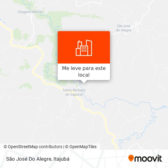 São José Do Alegre mapa