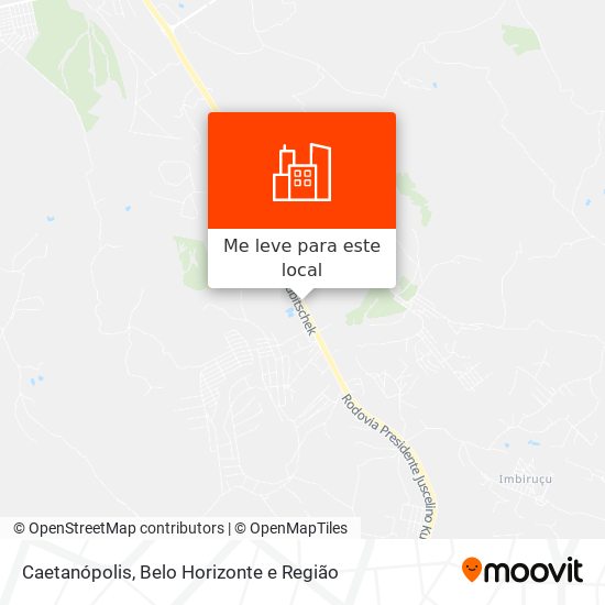 Caetanópolis mapa