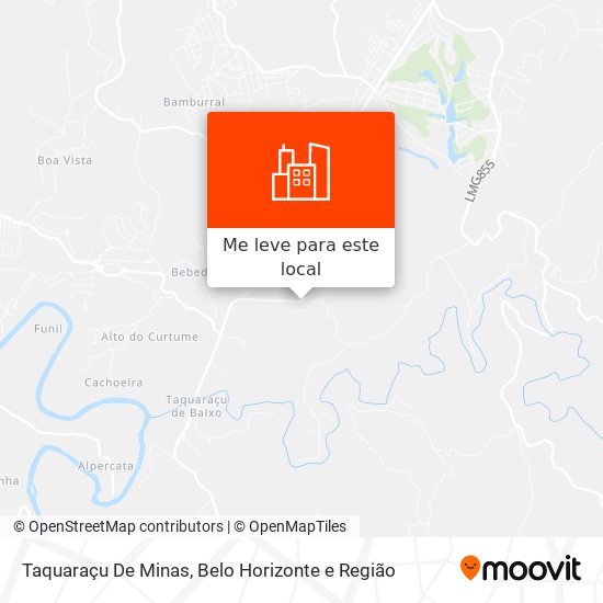 Taquaraçu De Minas mapa