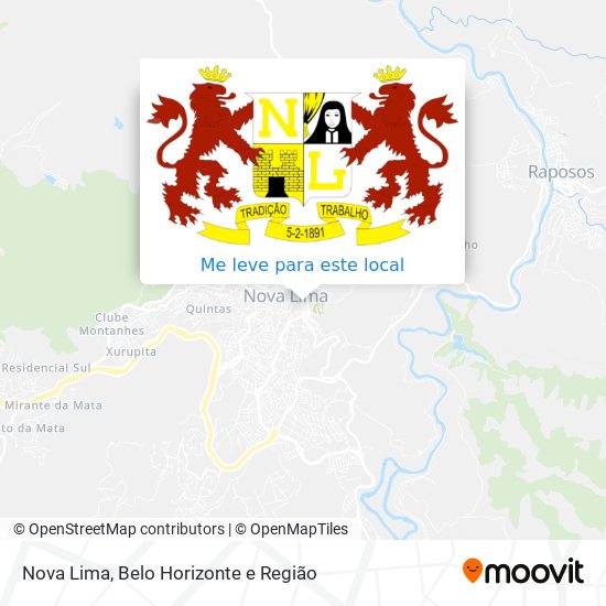 Nova Lima mapa