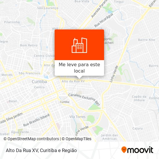 Alto Da Rua XV mapa