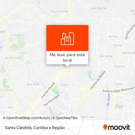 Santa Cândida mapa