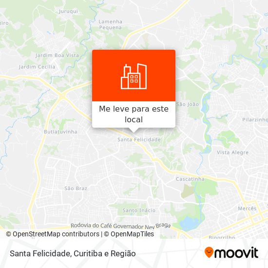 Santa Felicidade mapa