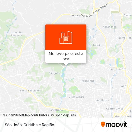 São João mapa