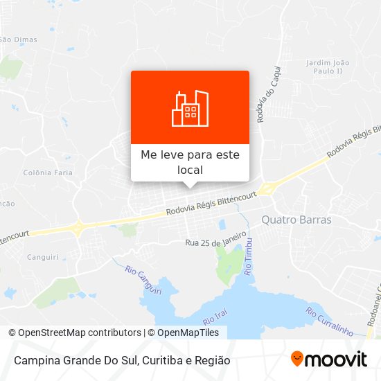 Campina Grande Do Sul mapa