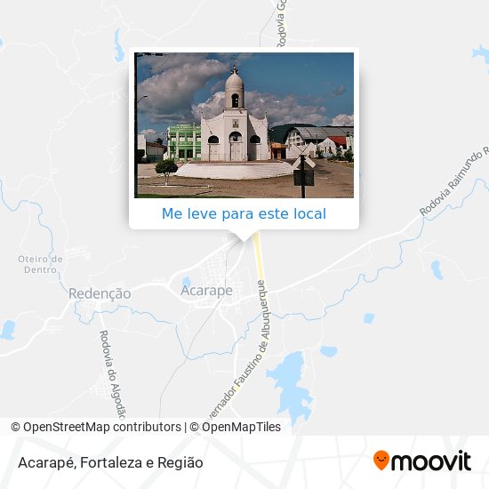 Acarapé mapa