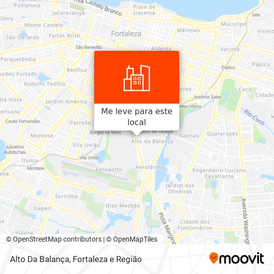 Alto Da Balança mapa