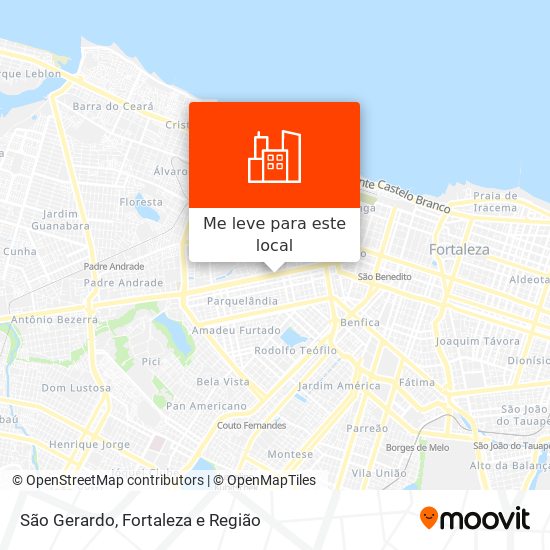 São Gerardo mapa