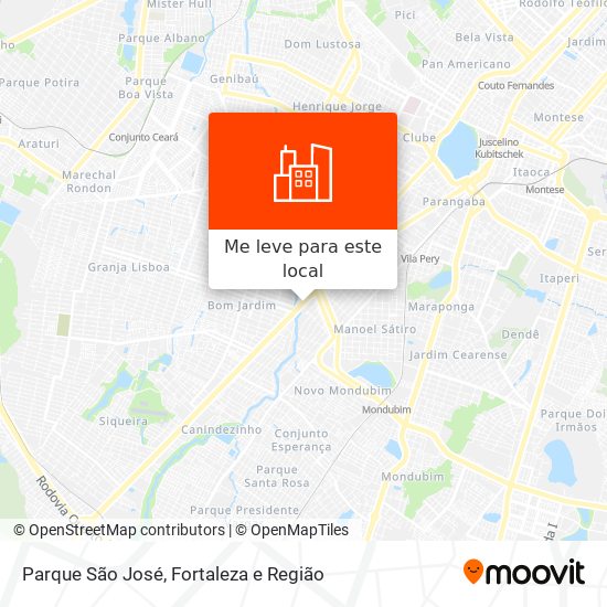 Parque São José mapa