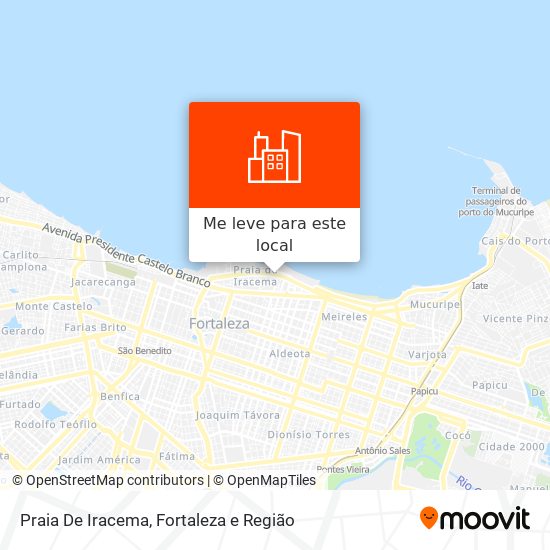 Praia De Iracema mapa
