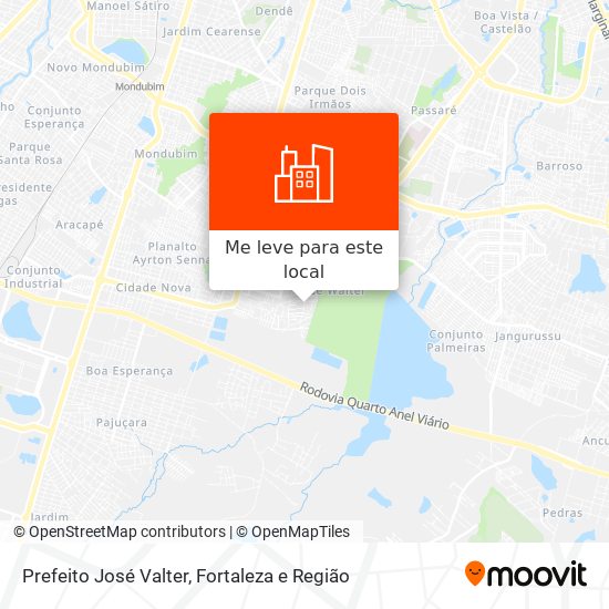 Prefeito José Valter mapa