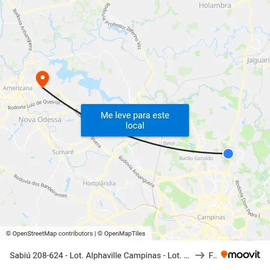 Sabiú 208-624 - Lot. Alphaville Campinas - Lot. Alphaville Campinas Campinas - SP 13098 Brasil to Fam map