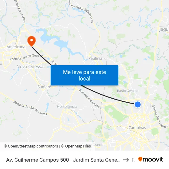 Av. Guilherme Campos 500 - Jardim Santa Genebra Shopping Center Parque D.Pedro Campinas - SP 13087-901 Brasil to Fam map