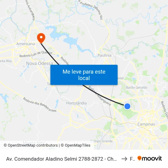 Av. Comendador Aladino Selmi 2788-2872 - Chácaras Campos Dos Amarais Campinas - SP Brasil to Fam map