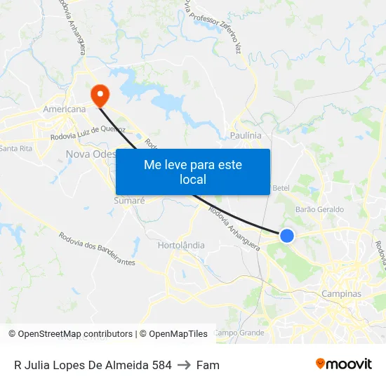 R Julia Lopes De Almeida 584 to Fam map