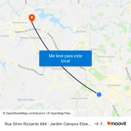 Rua Silvio Rizzardo 684 - Jardim Campos Eliseos Campinas - SP 13060-854 Brasil to Fam map