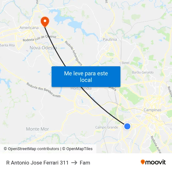 R Antonio Jose Ferrari 311 to Fam map