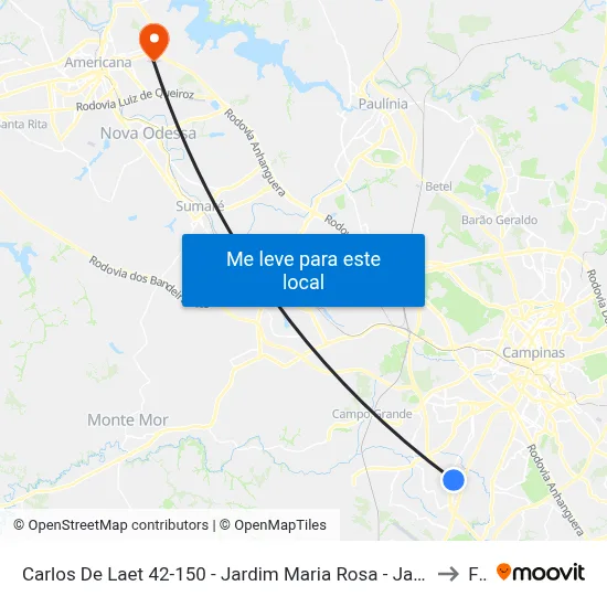 Carlos De Laet 42-150 - Jardim Maria Rosa - Jardim Itatinga Campinas - SP 13052-402 Brasil to Fam map