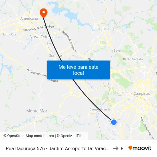 Rua Itacuruçá 576 - Jardim Aeroporto De Viracopos Campinas - SP 13056-094 Brasil to Fam map