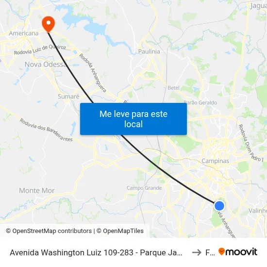 Avenida Washington Luiz 109-283 - Parque Jambeiro Campinas - SP 13042-680 Brasil to Fam map